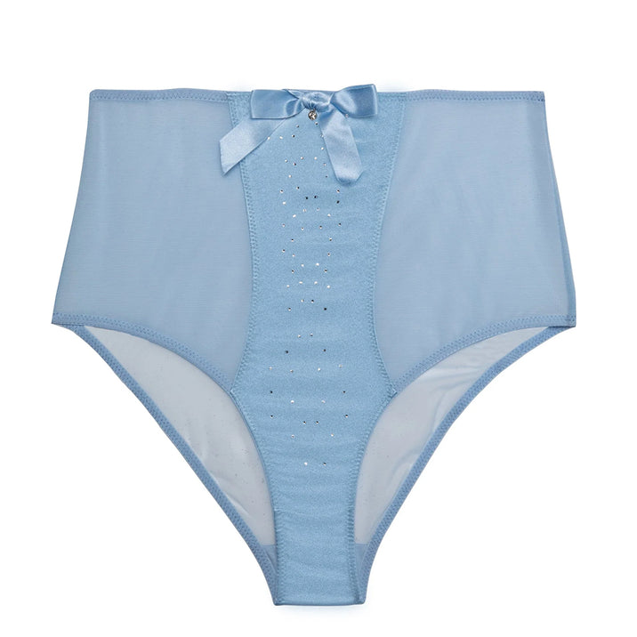 Dorothy Baby Blue Diamanté High Waist Brief