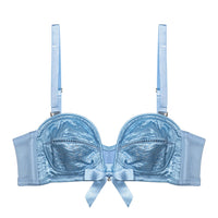 Dorothy Baby Blue Diamanté Overwired Bra