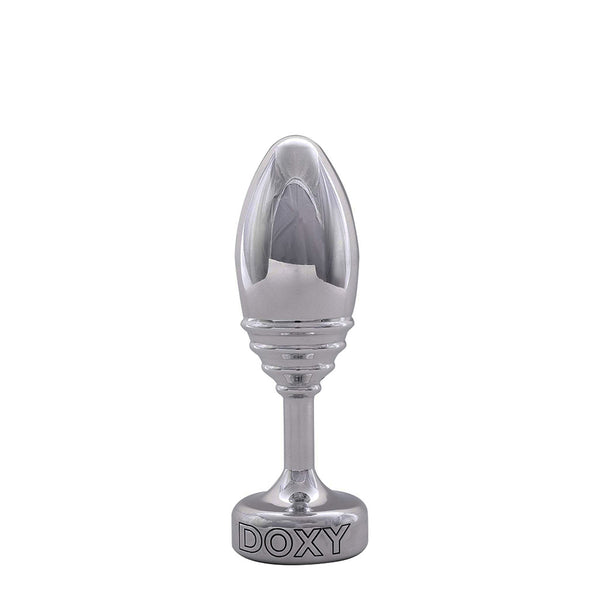 Doxy Ribbed Metal Butt Plug