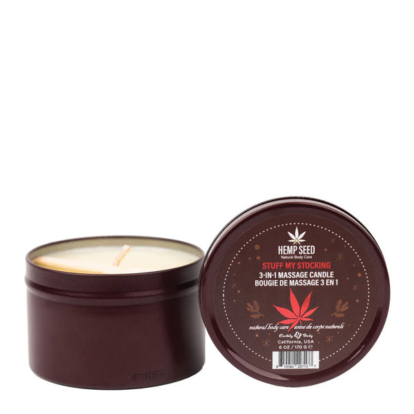 Earthly Body Hemp Massage Candle - Stuff My Stocking