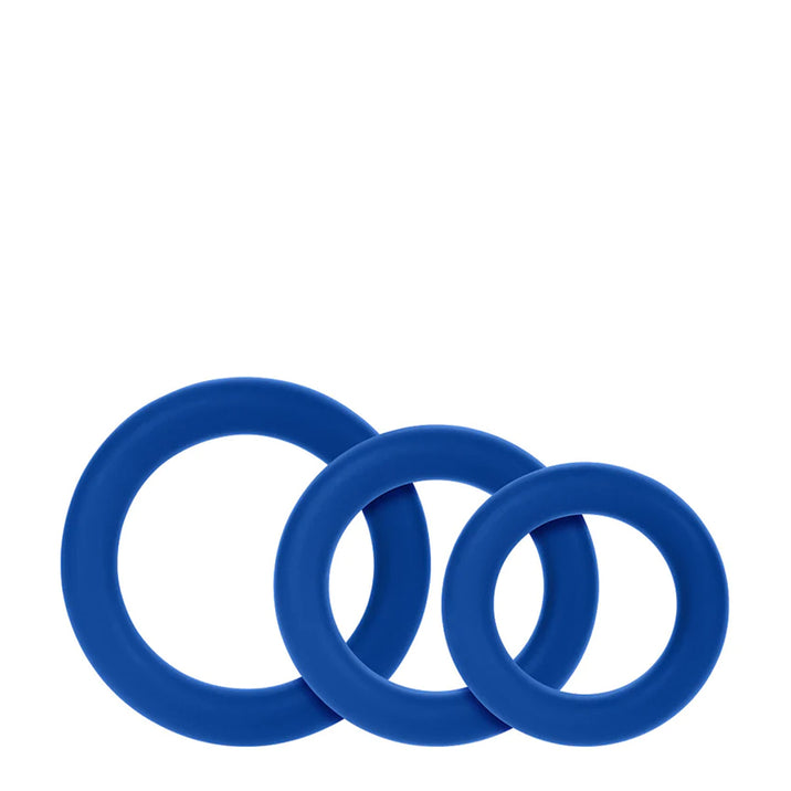 Forto F-61 Liquid Silicone 3 Piece Cock Ring Set