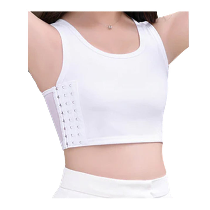 Gender Fluid Chest Compression Binder White