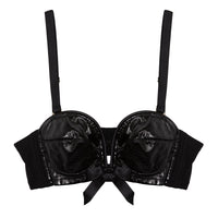 Genevieve Black PVC Overwire Bra