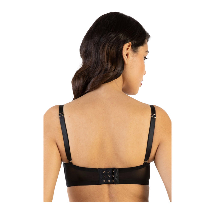 Genevieve Black PVC Overwire Bra