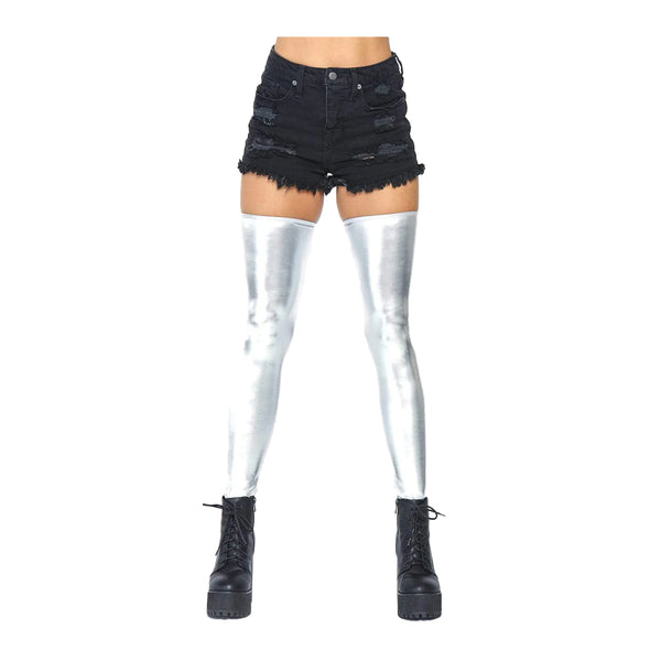 Leg Avenue Zora Wet Look Thigh High Stockings