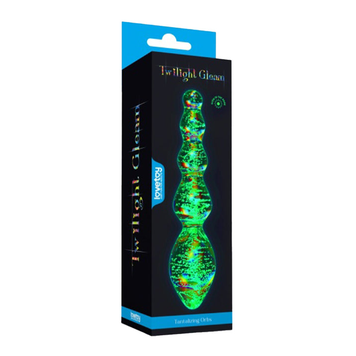 Lovetoy Twilight Gleam Tantalizing Orbs Glow in the Dark Glass Dildo