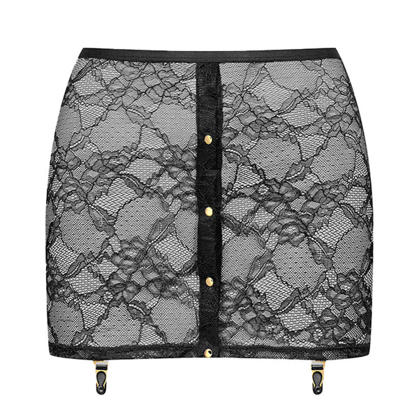 Maison Close Le Petit Secret Lace Skirt with Suspenders