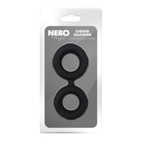 Nero by Playful Liquid Silicone Connected Cock & Ball Ring