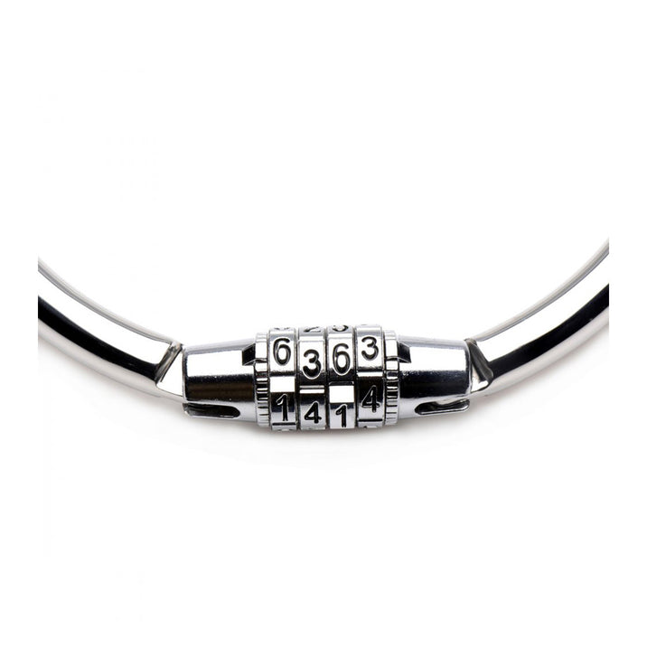 Stainless Steel Combination Lock Slave Collar
