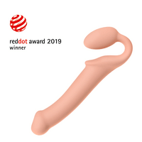 Strap-On-Me Vibrating Bendable Strapless Dildo Black