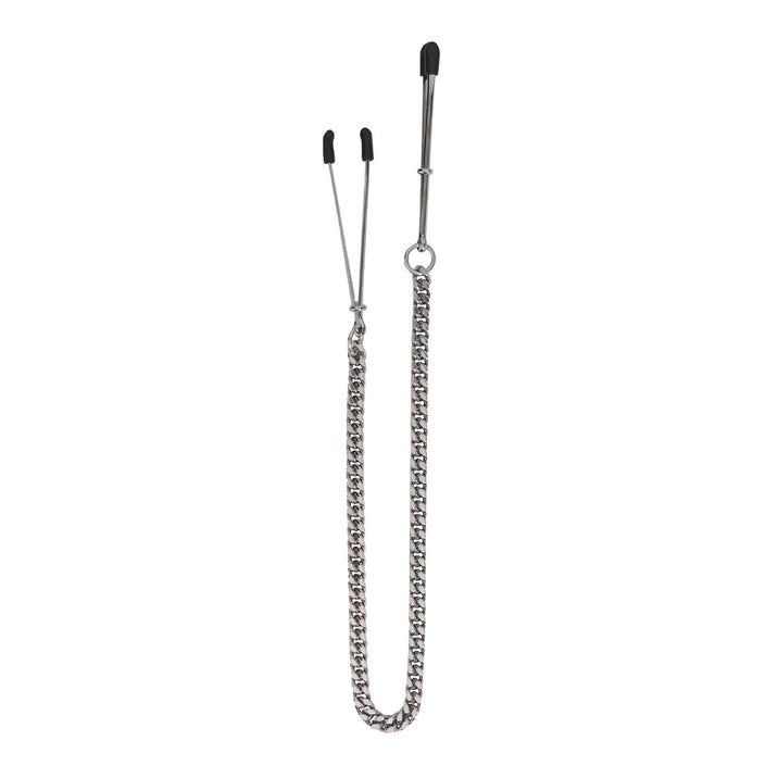 Spartacus Adjustable Tweezer Nipple Clamps with Jewel Chain