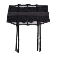 Anneliese Satin Net and Lace Waspie Black