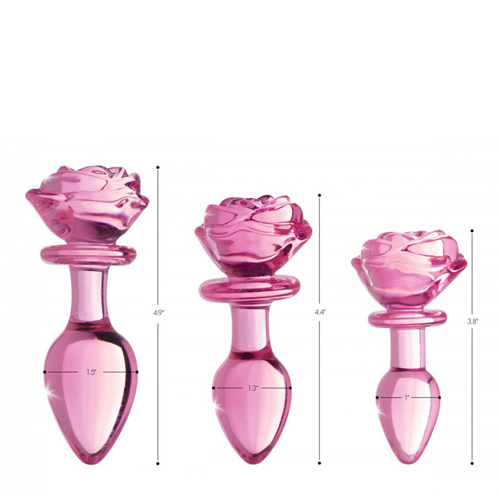 Booty Sparks Glass Rose Plug