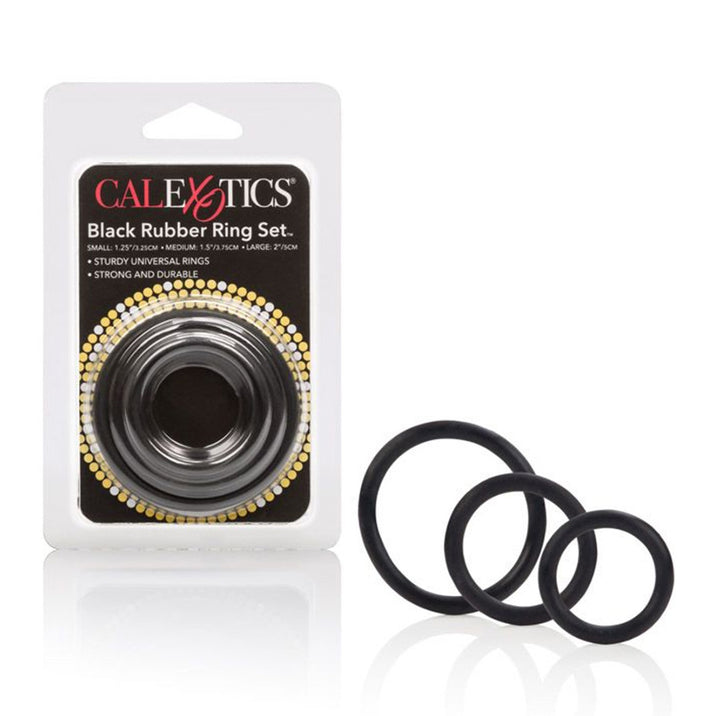 Rubber Cock Rings 3 Pack