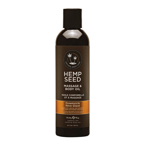 Earthly Body Hemp Seed Massage Oil Dreamsicle 237ml