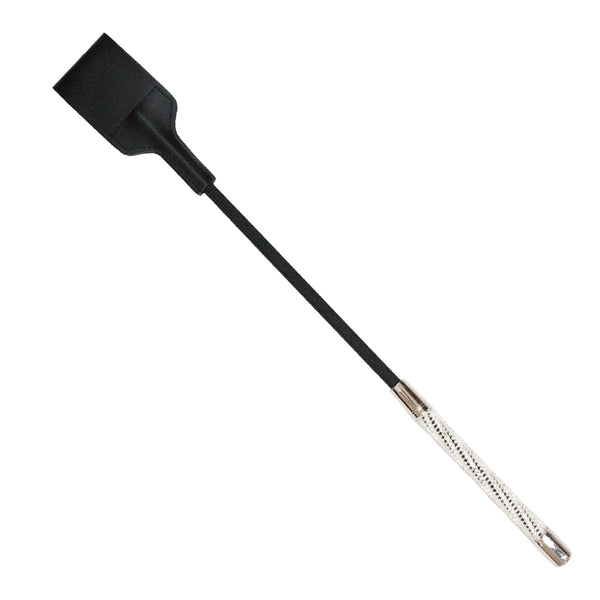 Love in Leather Short Crop with Diamante Handle