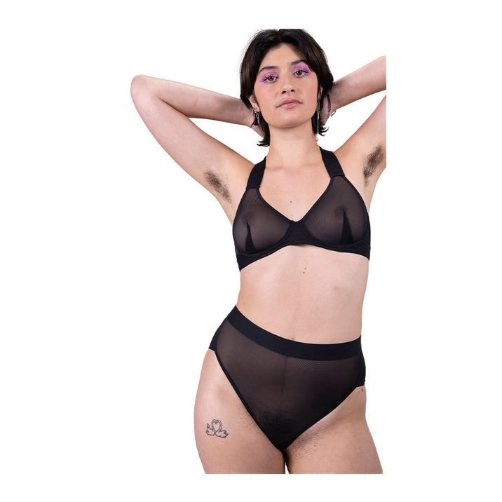 La Fille D'O I Want Sheer Open Back Brief