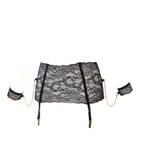 Maison Close Le Petit Secret Lace Garter Belt with Cuffs