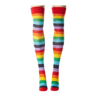 Leg Avenue Acrylic Rainbow Thigh Highs