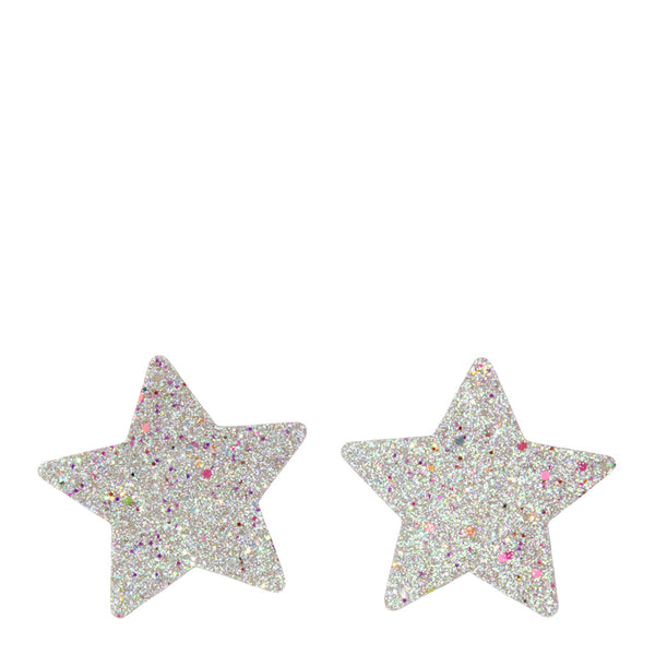 Love in Leather Glitter Star Nipple Pasties