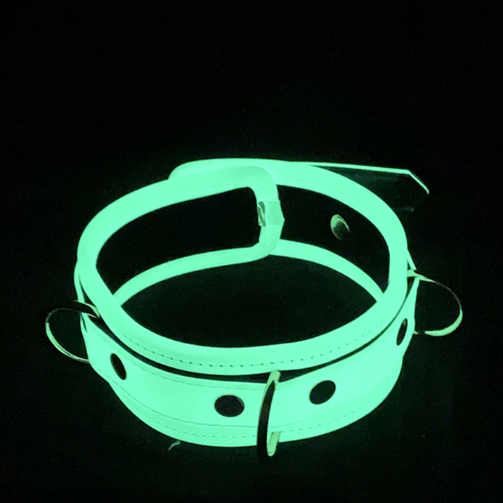 Love in Leather Glow in the Dark Collar and Leash