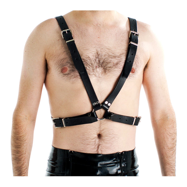 Love in Leather Unisex Unlined Half Body Brace Harness
