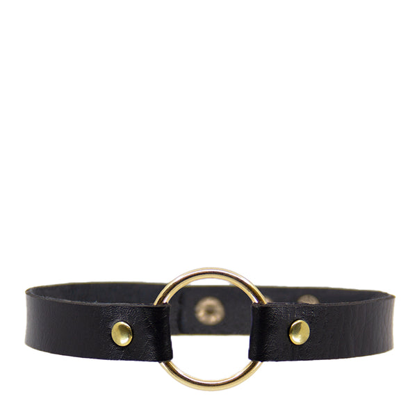 Love in Leather Vegan O-Ring Choker