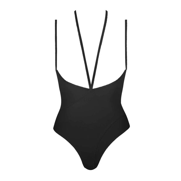 Maison Close Le Petit Secret Open Chest Black Bodysuit
