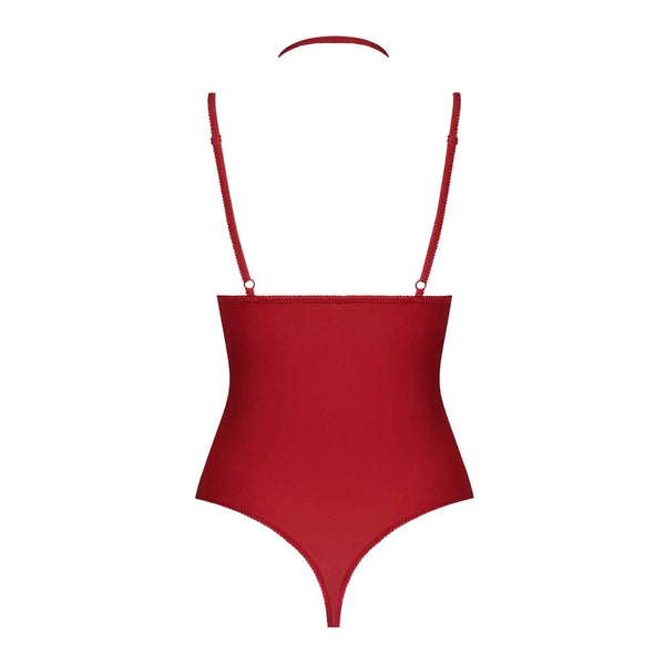 Maison Close Le Petit Secret Open Chest Red Bodysuit