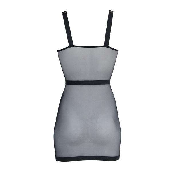 Muse Black Mesh Suspender Dress