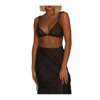 Muse Diamante Mesh Dress