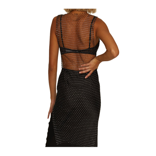 Muse Diamante Mesh Dress