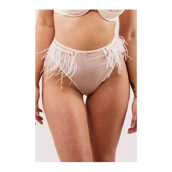 Felicity Hayward Phoenix Blush Feather High Waisted Brief