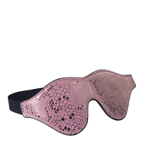 Spartacus Snake Print Blindfold Pink