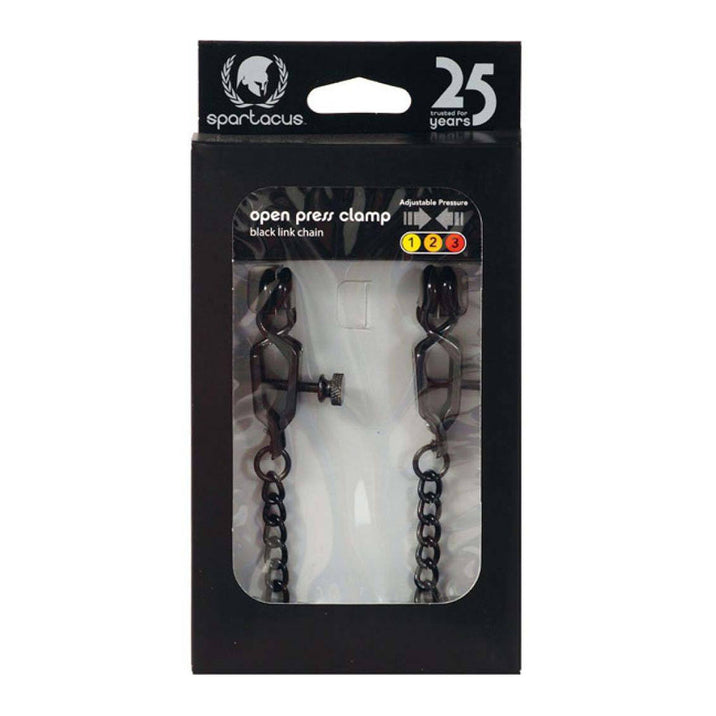 Spartacus Open Press Clamp with Black Link Chain