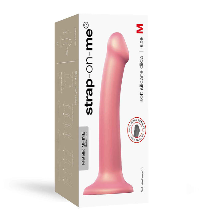 Strap-On-Me Soft Dildo Metallic Rose Gold