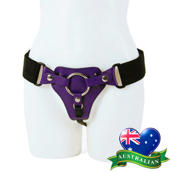 Wild Hide Deluxe Strap-On Harness Purple