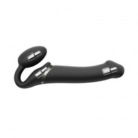 Strap-On-Me Vibrating Bendable Strapless Dildo Black