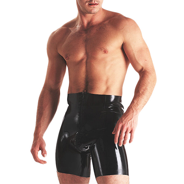 Honour Latex Cycle Zip Thru Shorts