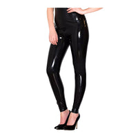 Honour Latex Zip Thru Skinny Jeans