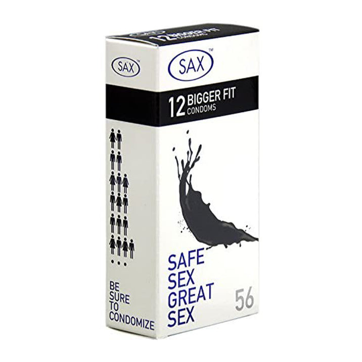 SAX Condoms 12s Bigger Fit 56mm