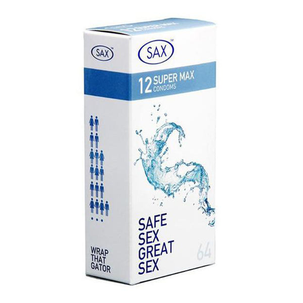 SAX Condoms 12s Super Max 64mm