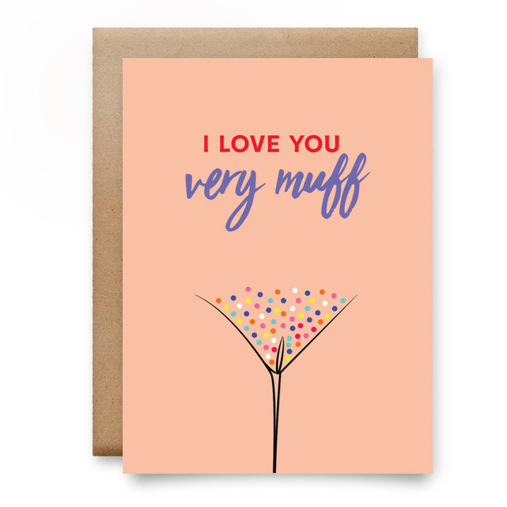 I Love You Very Muff Card