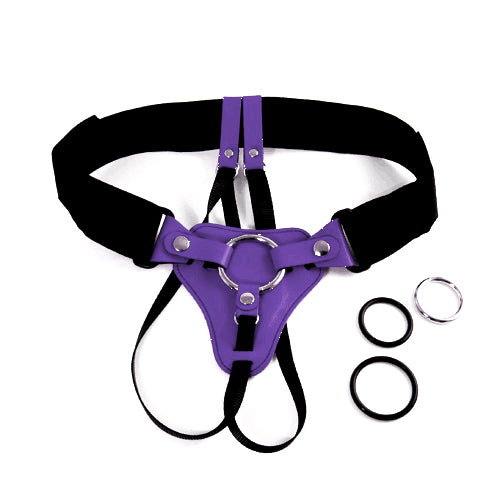 Wild Hide Deluxe Strap-On Harness Purple